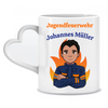 Jugendfeuerwehr Geschenk Tasse mit Name - Personalisierte Tasse