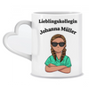 Krankenschwester / Pfleger / Zahnarzt Geschenk Tasse mit Name Wichtelgeschenk / Ruhestand / Rente - Personalisierte Tasse