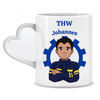 THW Geschenk Tasse mit Name für Technisches Hilfswerk - Personalisierte Tasse