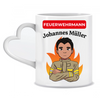 Feuerwehr Geschenk Tasse mit Name für Feuerwehrmänner und -frauen Beförderung - Personalisierte Tasse