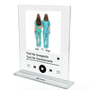 Cover til sangalbum med sygeplejerske-duo - personligt akrylglas