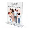 Familie 1-4 Kinder | Personalisiertes Acrylglas