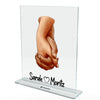 Hands with names - Personalized acrylic glass