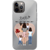 Family (mother + 1-4 children) - Personalized phone case