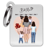 Family pendant (mother + 1-4 children) - Personalized key ring