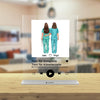 Cover til sangalbum med sygeplejerske-duo - personligt akrylglas