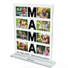 MAMA fotocollage (8 billeder med tekst) - Personligt akrylglas