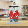 Winter Couple / Friends - Personalized acrylic glass