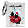 Vrouwen Kerstmis - Gepersonaliseerde sleutelhanger