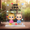 Diese Oma/Mama/Papa/Opa gehört zu... (1-6 Kinder) - Personalisiertes Acrylglas