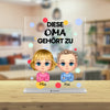 Diese Oma/Mama/Papa/Opa gehört zu... (1-6 Kinder) - Personalisiertes Acrylglas