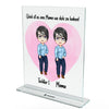 Mother & 1-3 Daughters Standing - Personalized Acrylic Glass