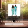 Krankenschwester Duo Song Album Cover - Personalisiertes Acrylglas