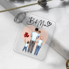 Family pendant (father + 1-4 children) - Personalized key ring