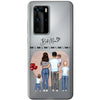 Family (mother + father + 1-4 children) - Personalized phone case
