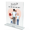 Family father + 1-4 children | Personalized acrylic glass