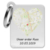 Personalized card with text for couples - Personalized key ring