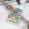 Thank you for the colorful time (for educator, daycare, childminder, farewell) - Personalized keychain