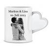 Partnergeschenk mit Foto und Wunschtext - Personalisierte Tasse