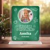 Endlich Schulkind Schild mit Foto und Namen zur Einschulung Geschenk - Personalisiertes Acrylglas