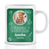 Endlich Schulkind mit Foto und Namen zur Einschulung Geschenk - Personalisierte Tasse