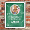 Eindelijk schoolkind bord met foto en naam voor school inschrijving cadeau - Gepersonaliseerd deurbord