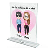 Mother & 1-3 Daughters Standing - Personalized Acrylic Glass