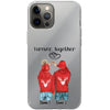 Hiver Couple / Amis - Coque personnalisée pour téléphone portable