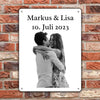 Partner gift with photo and desired text - Personalized door sign