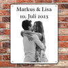 Partner gift with photo and desired text - Personalized door sign