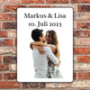 Partner gift with photo and desired text - Personalized door sign