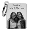 Photo gift Best Friend Besties with photo and desired text - Personalized keychain