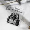 Fotocadeau best friend besties met foto en tekst naar keuze - Gepersonaliseerde sleutelhanger