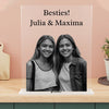 Photo cadeau meilleur ami Bestie avec Photo et souhait texte-verre acrylique personnalisé