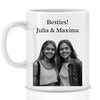 Photo cadeau meilleur ami Bestie avec Photo et souhait texte-Mug personnalisé