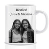 Fotogeschenk Beste Freundin Besties mit Foto und Wunschtext - Personalisierte Tasse