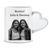 Photo gift Best Friend Besties with photo and desired text - Personalized mug