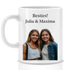 Cadeau photo Meilleure amie Besties avec photo et texte personnalisé - Mug personnalisé