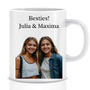 Photo gift Best Friend Besties with photo and desired text - Personalized mug