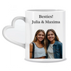 Cadeau photo Meilleure amie Besties avec photo et texte personnalisé - Mug personnalisé