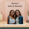 Fotogeschenk Beste Freundin Besties mit Foto und Wunschtext - Personalisiertes Acrylglas