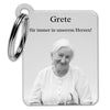 Mourning gift in memory of the deceased with a photo and text of your choice - Personalized key ring