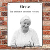 Mourning gift in memory of the deceased with photo and text of your choice - Personalized door sign