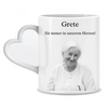 Funeral gift as a souvenir of the deceased with photo and desired text - Personalized cup