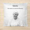 Funeral gift in memory of the deceased with a photo and text of your choice - Personalized cushion