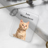 Pet portrait with your own photo and text - Personalized key ring