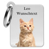 Pet portrait with your own photo and text - Personalized key ring