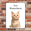 Pet portrait with your own photo and text - Personalized door sign