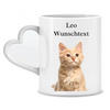 Pet portrait with your own photo and text - Personalized mug