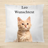 Pet portrait with your own photo and desired text - Personalized pillow